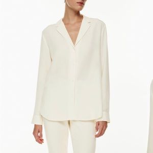 Wilfred button up cream blouse